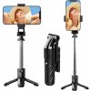Techsuit – mini selfie tyč s kompaktným statívom a Bluetooth ovládaním, skladacia, 70 cm – čierna Techsuit – mini selfie tyč s kompaktným statívom a Bluetooth ovládaním, skladacia, 70 cm – čierna