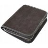 Obal na knihu se zipem XL Hnědá tmavá semiš