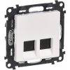Legrand LE753149 VALL-ZÁS. 2x RJ45 CAT.6A STP BIELA Legrand LE753149 VALL-ZÁS. 2x RJ45 CAT.6A STP BIELA