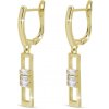 biju biju Pozlátené visiace náušnice 14k, obdĺžnik so zirkónmi 1003270 biju biju Pozlátené visiace náušnice 14k, obdĺžnik so zirkónmi 1003270