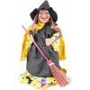 Bosorka s metlou 20cm (Bytová dekorácia na halloween) Bosorka s metlou 20cm (Bytová dekorácia na halloween)