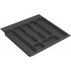 Vložka / príborník do 60 cm zásuvky - CUTLERY sivý plast 50 x 46 cm Vložka / príborník do 60 cm zásuvky - CUTLERY sivý plast 50 x 46 cm