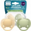 Philips Avent Ultra Soft Soothers 6-18 m - 2 Pieces Philips Avent Ultra Soft Soothers 6-18 m - 2 Pieces