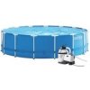 Bazén INTEX Metal Frame 4,57 x 1,22 m set + piesková filtrácia 4m3 / hod Bazén INTEX Metal Frame 4,57 x 1,22 m set + piesková filtrácia 4m3 / hod