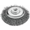 Lessmann 422177 | Kužeľová kefa, zvlnený drôt 100x10 mm, M14 / 0,35 oceľový drôt zvlnený Lessmann 422177 | Kužeľová kefa, zvlnený drôt 100x10 mm, M14 / 0,35 oceľový drôt zvlnený