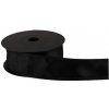 Atlasová stuha 4 cm x 9,1 m S022 čierna Atlasová stuha 4 cm x 9,1 m S022 čierna