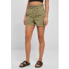 Urban Classics Dámske šortky Ladies Paperbag Shorts Farba: Khaki, Veľkosť: 27