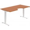 Hobis Pracovný stôl Motion Ergo, ZO, 3S, 180x61-128x90 cm, čerešňa/biela Hobis Pracovný stôl Motion Ergo, ZO, 3S, 180x61-128x90 cm, čerešňa/biela