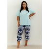 TARO Dámske pyžamo Kristen3366 ss51-tyrkysová 3XL TARO Dámske pyžamo Kristen3366 ss51-tyrkysová 3XL