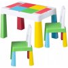 TEGA TEGGI Detská súprava stolček a stoličky 1+2 - Multikolor TEGA TEGGI Detská súprava stolček a stoličky 1+2 - Multikolor