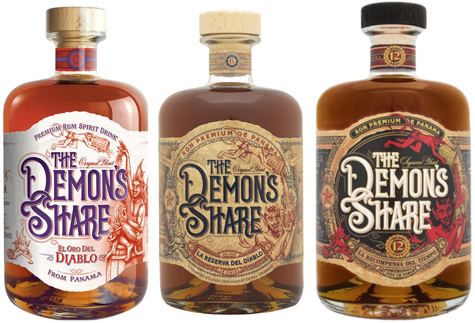 The Demon\'s Share Rum 12y + The Demon\'s Share + The Demon\'s Share El Oro del Diablo 41% 3 x 0,7 l (set)