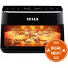 TESLA AirCook DualHeat QD575 XXL - multifunkční duální digitální horkovzdušná fritéza TESLA AirCook DualHeat QD575 XXL - multifunkční duální digitální horkovzdušná fritéza