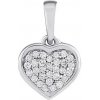 Silvego Diamantový prívesok srdce (0,09 ct) Simonne v bielom zlate DNN3086PGW Silvego Diamantový prívesok srdce (0,09 ct) Simonne v bielom zlate DNN3086PGW