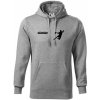 Handball sport mikina pánska Cape s kapucňou Tmavosivý melír