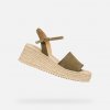 Geox Khaki dámske sandále Alemeria Khaki 39 Geox Khaki dámske sandále Alemeria Khaki 39