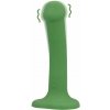 Shots Loveline Non-Phallic Vibrating Dildo Small Forest Green, silikónové dildo s prísavkou 15,5 x 3,4 cm Shots Loveline Non-Phallic Vibrating Dildo Small Forest Green, silikónové dildo s prísavkou 15,5 x 3,4 cm