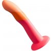 Romp - dizi silicone dildo with suction cup tricolor 18 cm Romp - dizi silicone dildo with suction cup tricolor 18 cm