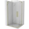 MEXEN/S - Velar L Duo sprchovací kút, posuvné dvere 100 x 90, transparent, zlato kartáčovaná 871-100-090-02-03-55 MEXEN/S - Velar L Duo sprchovací kút, posuvné dvere 100 x 90, transparent, zlato kartáčovaná 871-100-090-02-03-55