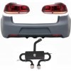KITT Rear Bumper with Exhaust System and Taillights Full LED suitable for VW Golf VI (2008-2013) R20 Design Cherry Red (LHD and RHD) KITT Rear Bumper with Exhaust System and Taillights Full LED suitable for VW Golf VI (2008-2013) R20 Design Cherry Red (LHD and RHD)