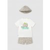 Set - tričko s potlačou, kraťasy a klobúk Mayoral - 2501655028-ihneď Set - tričko s potlačou, kraťasy a klobúk Mayoral - 2501655028-ihneď