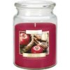 Vonná sviečka v skle s viečkom JABLKO a ŠKORICA 500g Vonná sviečka v skle s viečkom JABLKO a ŠKORICA 500g