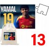 PUZZLE 120 DIELIKOV. SKLADAČKA DARČEK LAMINE YAMAL FCB + VRECKO S POTLAČOU PUZZLE 120 DIELIKOV. SKLADAČKA DARČEK LAMINE YAMAL FCB + VRECKO S POTLAČOU