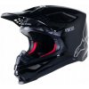 Prilba Alpinestars SM10 Supertech M10 Solid black M Prilba Alpinestars SM10 Supertech M10 Solid black M