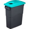 Nádoba na Triedenie odpadu 75 litrov + modrozelenej veko na sklo Nádoba na Triedenie odpadu 75 litrov + modrozelenej veko na sklo