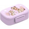 BEARfoot - Ultraľahký - desiatový bento box, Purple/Fialová - Psíček a mačička + príbor BEARfoot - Ultraľahký - desiatový bento box, Purple/Fialová - Psíček a mačička + príbor