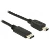 Delock Kabel USB Type-C™ 2.0 samec > USB 2.0 typ Mini-B samec 0,5 m černý 83335 Delock Kabel USB Type-C™ 2.0 samec > USB 2.0 typ Mini-B samec 0,5 m černý 83335