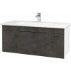 Dreja Umývadlová skrinka ASTON SZZ 100 - N01 Biela lesk / Úchytka T07 / D16 Tmavý betón Dreja Umývadlová skrinka ASTON SZZ 100 - N01 Biela lesk / Úchytka T07 / D16 Tmavý betón