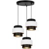 Belis | Luster na lanku NESS 3xE27/60W/230V pr. 45 cm čierna/biela | BE0856 Belis | Luster na lanku NESS 3xE27/60W/230V pr. 45 cm čierna/biela | BE0856