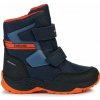 Chlapčenská členková obuv Geox, SENTIERO BOY B tmavo modrá,Oranžová 28 Chlapčenská členková obuv Geox, SENTIERO BOY B tmavo modrá,Oranžová 28