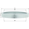 Vzduchový filter KNECHT LX 61 LX 61 Vzduchový filter KNECHT LX 61 LX 61