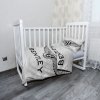 Sablio Mikroplyšové detské obliečky do postieľky Bentley na bielej - 100x135 / 40x60 Sablio Mikroplyšové detské obliečky do postieľky Bentley na bielej - 100x135 / 40x60