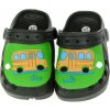 detské gumené zelené šľapky SCHOOL BUS