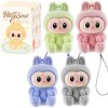 Prívesok na kľúče Labubu plyšový sediaci 9cm Blind Box Prívesok na kľúče Labubu plyšový sediaci 9cm Blind Box