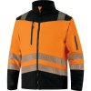 Delta Plus SOCCIAHV Reflexná softshellová bunda 2v1 fluorescenčno oranžová/čierna