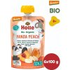 Holle Bio Panda Peach 100% pyré broskyňa marhuľa banán a špalda 6 x 100 g