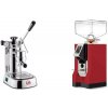 La Pavoni Professional Lusso + Eureka Mignon Perfetto, CR ferrari red La Pavoni Professional Lusso + Eureka Mignon Perfetto, CR ferrari red