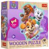 Trefl Trefl Drevené obrysové puzzle Veselá skupina psov 50 dielikov Trefl Trefl Drevené obrysové puzzle Veselá skupina psov 50 dielikov