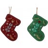 CHOMIK VIANOČNÁ OZD. OZDOBNÝ ZÁVES TOPÁNKA 9 X 2 X 17 CM ZELENÁ/BURGUNDOVÁ 1 ks CHOMIK VIANOČNÁ OZD. OZDOBNÝ ZÁVES TOPÁNKA 9 X 2 X 17 CM ZELENÁ/BURGUNDOVÁ 1 ks