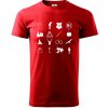 Harry ikonky - Klasické pánske tričko vyššej gramáže - 2XL ( Červená ) Harry ikonky - Klasické pánske tričko vyššej gramáže - 2XL ( Červená )