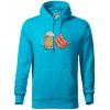 Pivo a klobása - Mikina pánska Cape s kapucňou - 2XL ( Svetlý tyrkys ) Pivo a klobása - Mikina pánska Cape s kapucňou - 2XL ( Svetlý tyrkys )