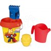 Vedro set Iron Man Medium Garnished Bucket Smoby s krhlou 6 dielov 18 cm výška od 18 mes Vedro set Iron Man Medium Garnished Bucket Smoby s krhlou 6 dielov 18 cm výška od 18 mes