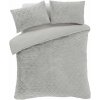 Sivé obliečky na dvojlôžko z mikroplyšu 200x200 cm Cosy Diamond – Catherine Lansfield Sivé obliečky na dvojlôžko z mikroplyšu 200x200 cm Cosy Diamond – Catherine Lansfield