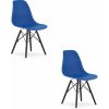 Stolička OSAKA modrá / nohy čierne x 2 9401 80 00 00 Stolička OSAKA modrá / nohy čierne x 2 9401 80 00 00