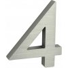 VÝPREDAJ Domové čísla RICHTER 3D (HLINÍK) - číslo 8, 8, Richter strieborný