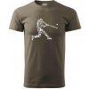 Hráč basebalu ikony - Klasické pánske tričko vyššej gramáže - 4XL ( Army ) Hráč basebalu ikony - Klasické pánske tričko vyššej gramáže - 4XL ( Army )