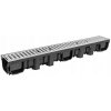 Aquer lineárny odvodňovací žľab s kovovým roštom 1000x130x105mm Aquer lineárny odvodňovací žľab s kovovým roštom 1000x130x105mm